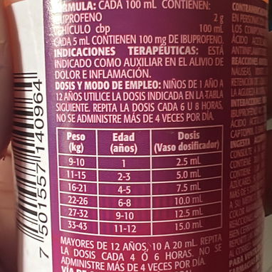 Ibuprofeno en suspensión/Prednisona/Gabapentina - 2/4