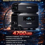 Estación Oupes Guardian de 6000w + Batería Extra de 9.2kW  *COMISIÓN 35💵 - Img 55739436