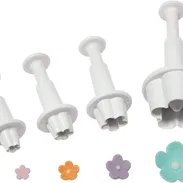 🍰​ Cortadores de Flores Fondant con Émbolo – Set 4 Piezas para Repostería Creativa 🍰​ - Img 54260110