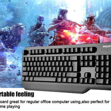 TECLADO + MOUSE PHILIPS USB ORIGINAL 🖥️🖱️ RESISTENTE A DERRAMES | ENVÍO DISPONIBLE EN LA HABANA+ 7 DÍAS DE GARANTÍA - Img 111384438