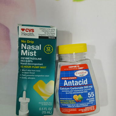 VapoRub, Peptosbismol, Crema para las rozaduras, Spray nasal, Tabletas antiácido - 4/5