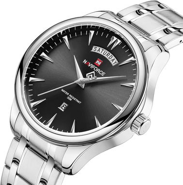 Reloj Original NaviForce de Negocios o Empresario (Business) en metálico plateado NEW en caja + Garantía, Diez de Octubr - Img 68244374