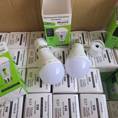 💡Bombillo Led Recargable. 9W. Luz Blanca. Marca Wealco - Img 116464523