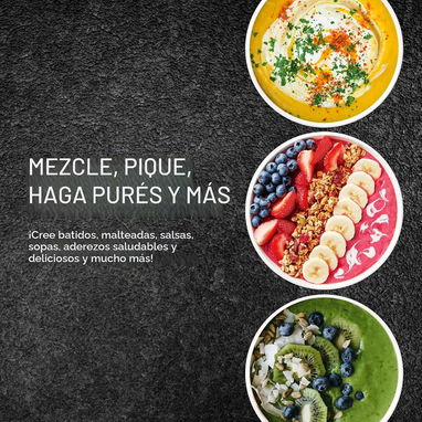 Batidora personal Elite Gourmet - 17 piezas incluidas, ideal para batidos, jugos y salsas - 4/5