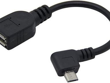 CABLE OTG A MICRO USB DE 90 GRADOS 2.0 - Img 65558952