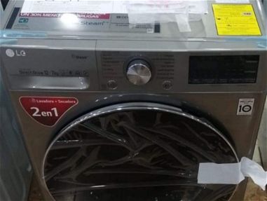 Lavadora secadora al vapor marca LG de 12 kg nueva en caja - Img main-image-45741294