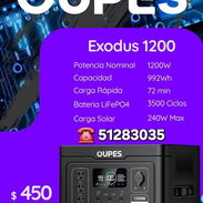 Estacion de Carga , Oupes 1200w , 3500 ciclos de carga , 992wh , nueva en caja , 450 Usd , 51283035 - Img 55652145