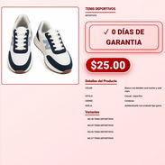 Tenis Casuales Blancos Con Suela Antideslizante Tipo Goma VPT-0094 - Img 57973913