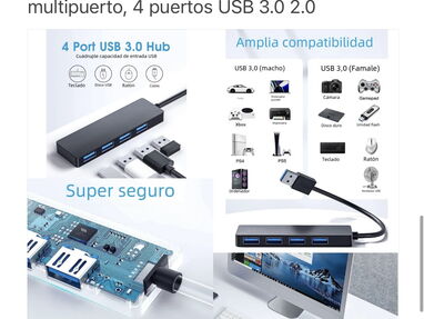 Regleta/HUB 4 puertos USB 3.0 - Img main-image-45502054