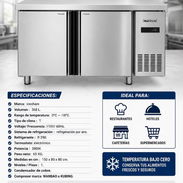 Mesa Refrigerada de preparación y mantenimiento, temperatura de 0 a 18 °C , 6 meses de garantía - Img 58058198
