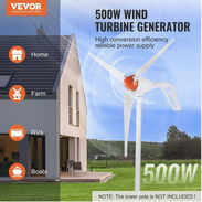 Generador Eólico VEVOR 500W 12V + Controlador MPPT - Img 57463268