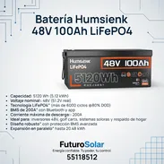 Batería Humsienk 48V 100Ah LiFePO4 - Img main-image-54624427