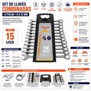 🔧 SET DE LLAVES COMBINADAS XIAN YU 💰 PRECIO: 15 USD 🛠️ CARACTERÍSTICAS ✅ 12 piezas de llaves combinadas. ✅ Medidas - Img 57208065