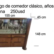 Juego de comedor antiguo en venta - Img 55683453