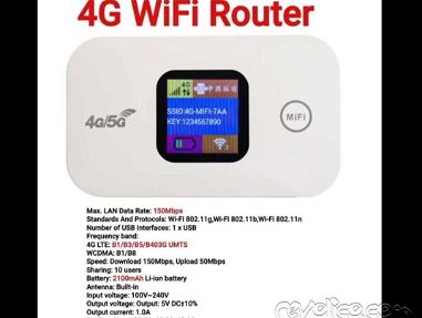 Portable WiFi router 4g con pantalla a color Telf:53543771 - Img main-image-45704702