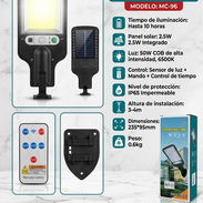 Lámpara de Calle Solar Integrada 50W - Img 55499074
