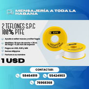 🟡🔧 COMBO TEFLÓN S.P.C. 100 % PTFE 🔧🟡  💰 PRECIO: 1 USD POR 2 UNIDADES - Img 57548227
