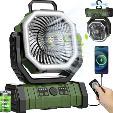 Ventiladores recargables 20000 mah - 3/3