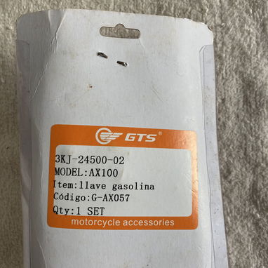 Vendo llave de gasolina de moto AX-100, nueva - Img 112302750