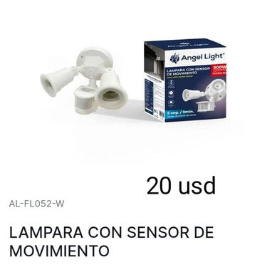 Lamparas con sensor de movimiento, colores disponibles blancas y negras - Img 115311515