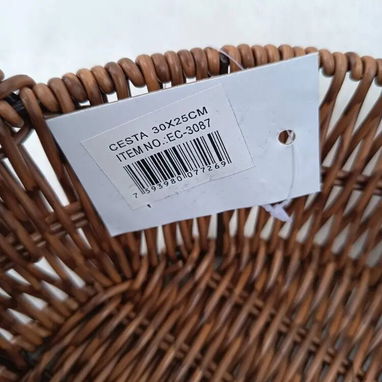 Cesta tipo mimbre redonda(CVV) - 5/5