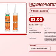 SILICONA BLANCA NEUTRAL TRANSPARENTE 300 ML . - Img 57567492
