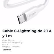 Cable C-Lightning de 2,1 A y 1 m - Img 56162131