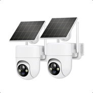 (X) Cámaras de seguridad solar Oculview DL201 2K, kit de 2 con visión 360° y color nocturna $98.60 - Img 56497774