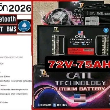 Batería de litio Topman de 72V por 35 amp y 72V por 75 amp - 2/2