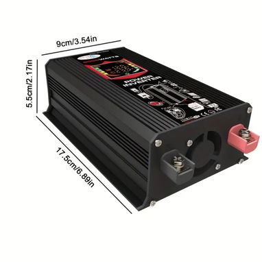 Inversor de 12V DC a 110V/ 120V AC 60Hz, Pantalla LED de Voltaje (6000 Watts) Nuevo a estrenar!! - Img 124162988