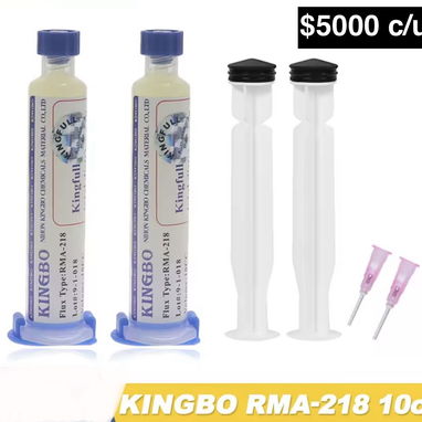 Jeringas de flux profesional de 10 cc KINGBO RMA-218 y AMTECH NC-559-ASM El flux puede - Img 125386116
