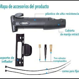 Bomba de aire portatil, para gomas de bicicleta ver imágenes - Img 103979757