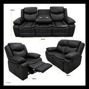 Juego de mueble para sala cuero al aire - Img 54936905