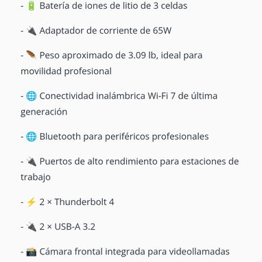 Laptop Dell Pro 14 Plus Copilot+ 14" WUXGA Core Ultra 5 236V 16GB 512GB SSD (PB14250 / 2YM1D) Plata 🔶 $920 - 6/6