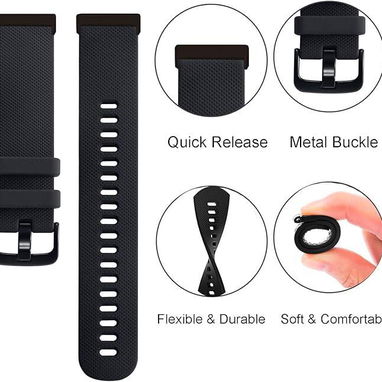 Paquete de 2 correas deportivas de silicona para Fitbit Versa y Sense | videojuegoshabana.com - Img 122440640