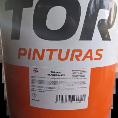 👌🏼Tanqueta de 15 L de Pintura Vinil TOR Blanco Mate. 👌🏼De fábrica - Img 119311629
