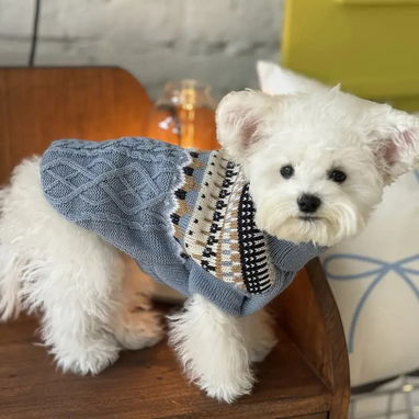 Suéter Tejido de cuello alto para Mascotas Talla XS - 2/4
