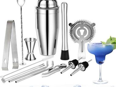 Kit De Coctelería Bartender Cocktail Shaker Set, 6 Pzs y 14 pzs - Img 68684384