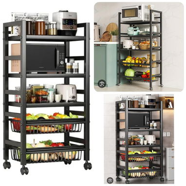 Organizadores de metal resistente para cocinas👨🏼🍳u otros fines. ✅Medidas: 60 cm x 32 x 125 cm 🏷️$85 usd - Img 123339214