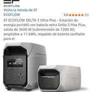 Estacion de energía Ecoflow Delta 3 Ultra Plus con Batería adicional Ecoflow Delta 3 Max Plus salida 3600w $3100 - Img 53102796