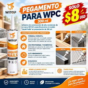 Pegamento Witop de 300 ml para Láminas WPC, Concreto, Metal, Acrílico 3D - Img 57850039