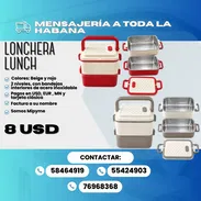 Pozuelo de 2 niveles  🍱 💰 Precio: 8 USD 🎨 Colores: Beige y rojo - Img 57878659