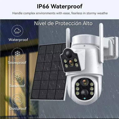 Cámara Solar inteligente/2 lentes 5 Mpx/ - 4/10