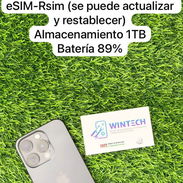iPhone 15 Pro negro Versión Esim-Rsim bat89%. W - Img 56052576