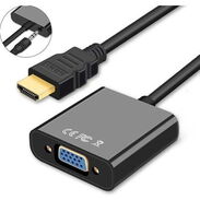 Adaptador de HDMI a VGA con cable de audio nuevo sellado 1080p 60Hz - Img 45367826