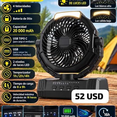 Ventiladores Recargables , muy buenas Marcas - 4/5
