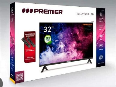 Televisor PREMIER 32" nuevo sellado usted lo estrena ,incluye base de pared y dos mandos. - Img main-image-45928064