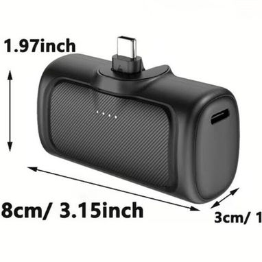 Batería externa para dispositivos puerto Type C (móviles, tablets, linternas, auriculares, etc)  Sin necesidad d cable - Img 124209554