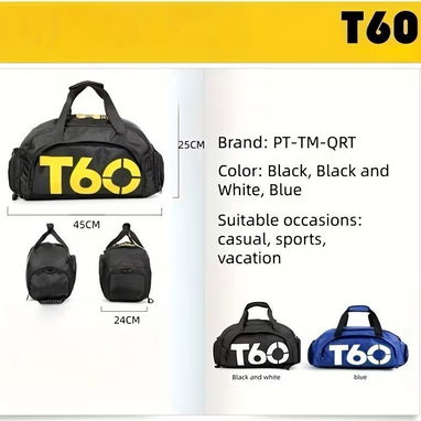 Disponible: Bolso / Mochila Deportiva de Viaje de Gran Capacidad | videojuegoshabana.com - Img 125241198
