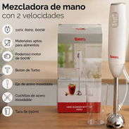 Batidora de mano con vaso de 550 ml - Img 56429063